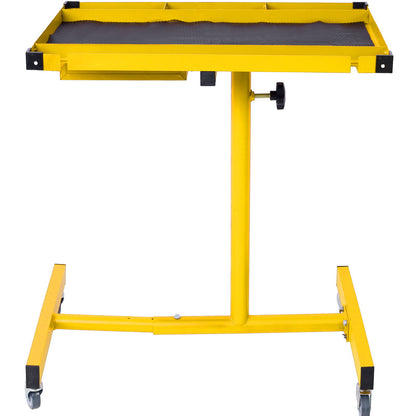 Adjustable Work Table With Drawer - Yellow / Black