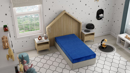 Kids Pedic - 7" Full Waterproof Protection Mattress - Blue