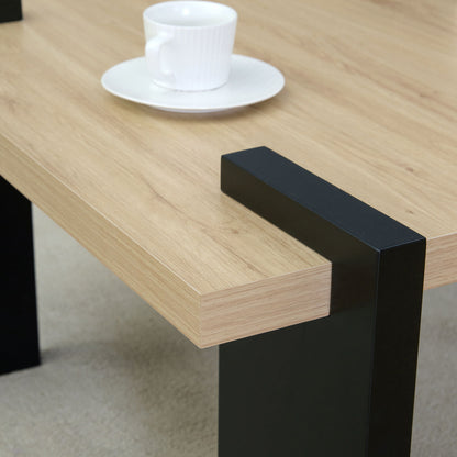 Coffee Table, Suitable For Modern Minimalist Living Rooms And Leisure Areas - Natural Wood