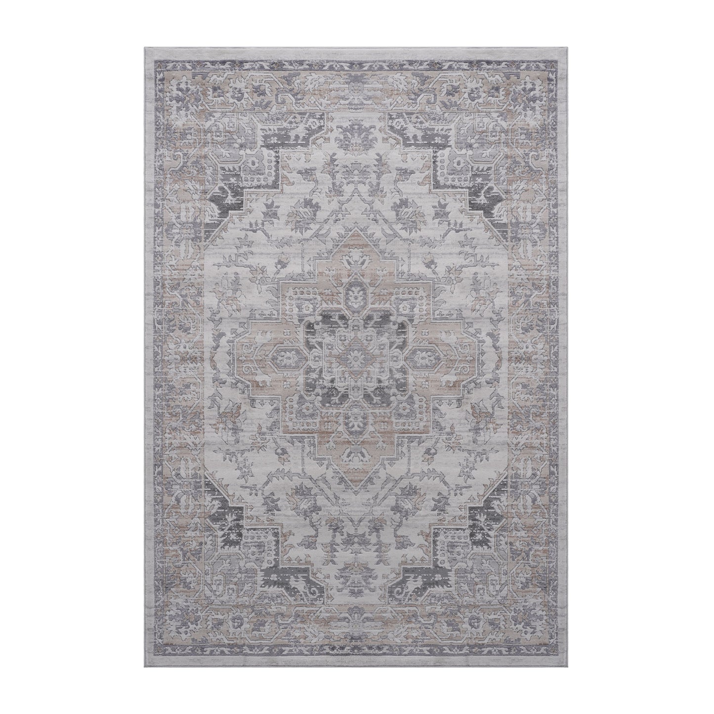 Marfi - 6' X 9' Oriental Area Rug - Ivory / Beige