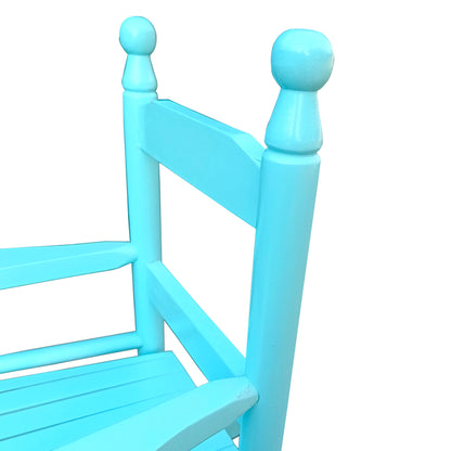Children's Rocking Chair Indoor Or Outdoor, Suitable For Kids, Durable - Light Blue