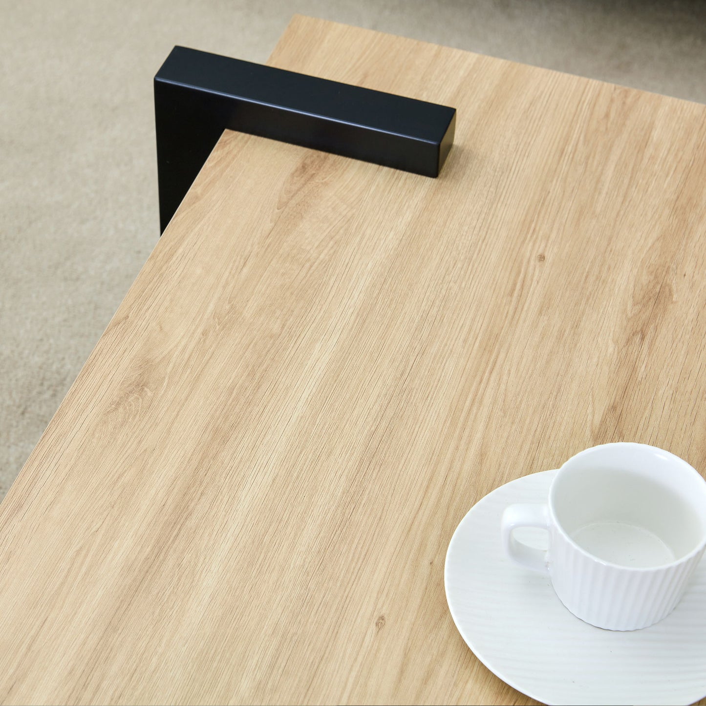 Coffee Table, Suitable For Modern Minimalist Living Rooms And Leisure Areas - Natural Wood