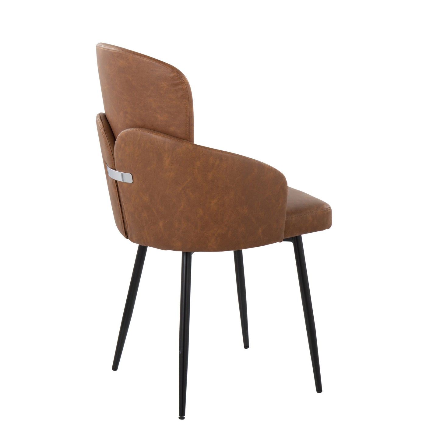 Dahlia - Contemporary Dining Chair (Set of 2) - Black / Camel