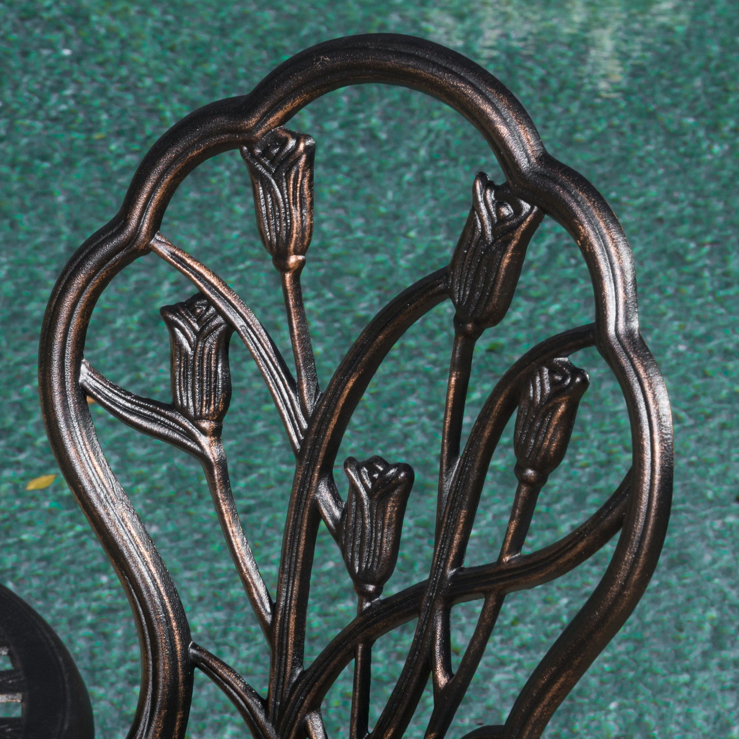 Nassau - Cast 3 Pieces Bistro Set - Copper