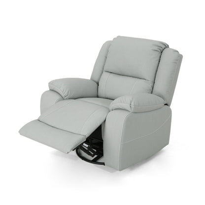 Wide Manual Swivel Standard Recliner - Light Gray