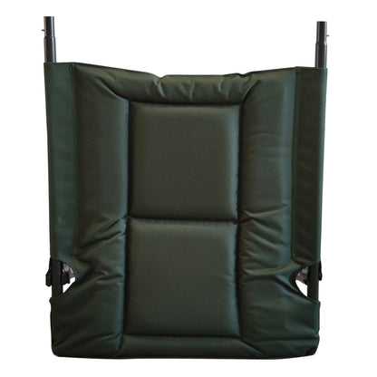 Camping Lounge Chair With Detachable Footrest, Portable Folding Reclining Camping Chair With Adjustable Backrest For Indoor And Outdoor Camping Beach Hiking Fishing - Green / Black