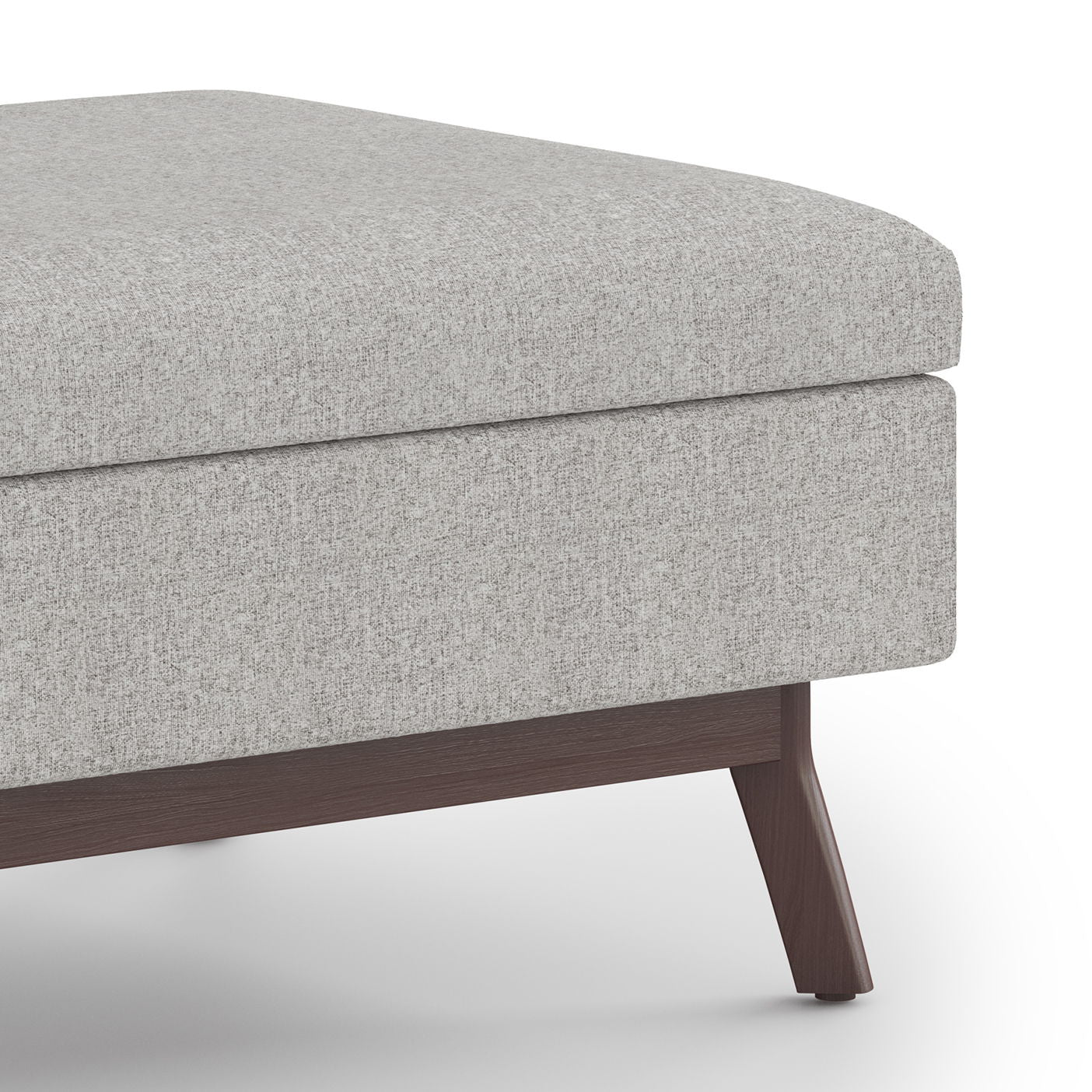 Owen - Coffee Table Storage Ottoman - Cloud Gray