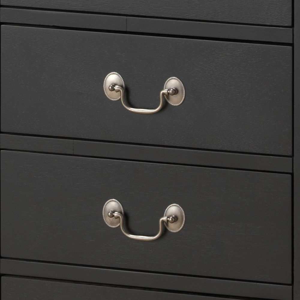 Elegant Traditional Lingerie Chest - Black