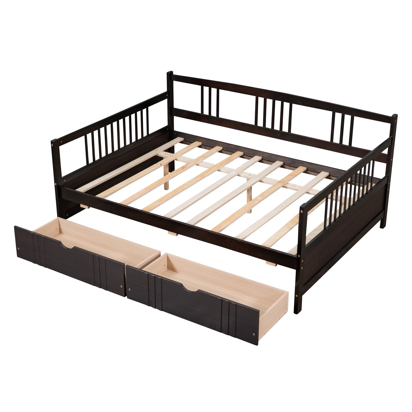 Full Size DayBed With 2 Drawers - Espresso