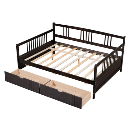 Full Size DayBed With 2 Drawers - Espresso