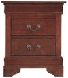 Louis Phillipe - Elegant Traditional Nightstand - Cherry
