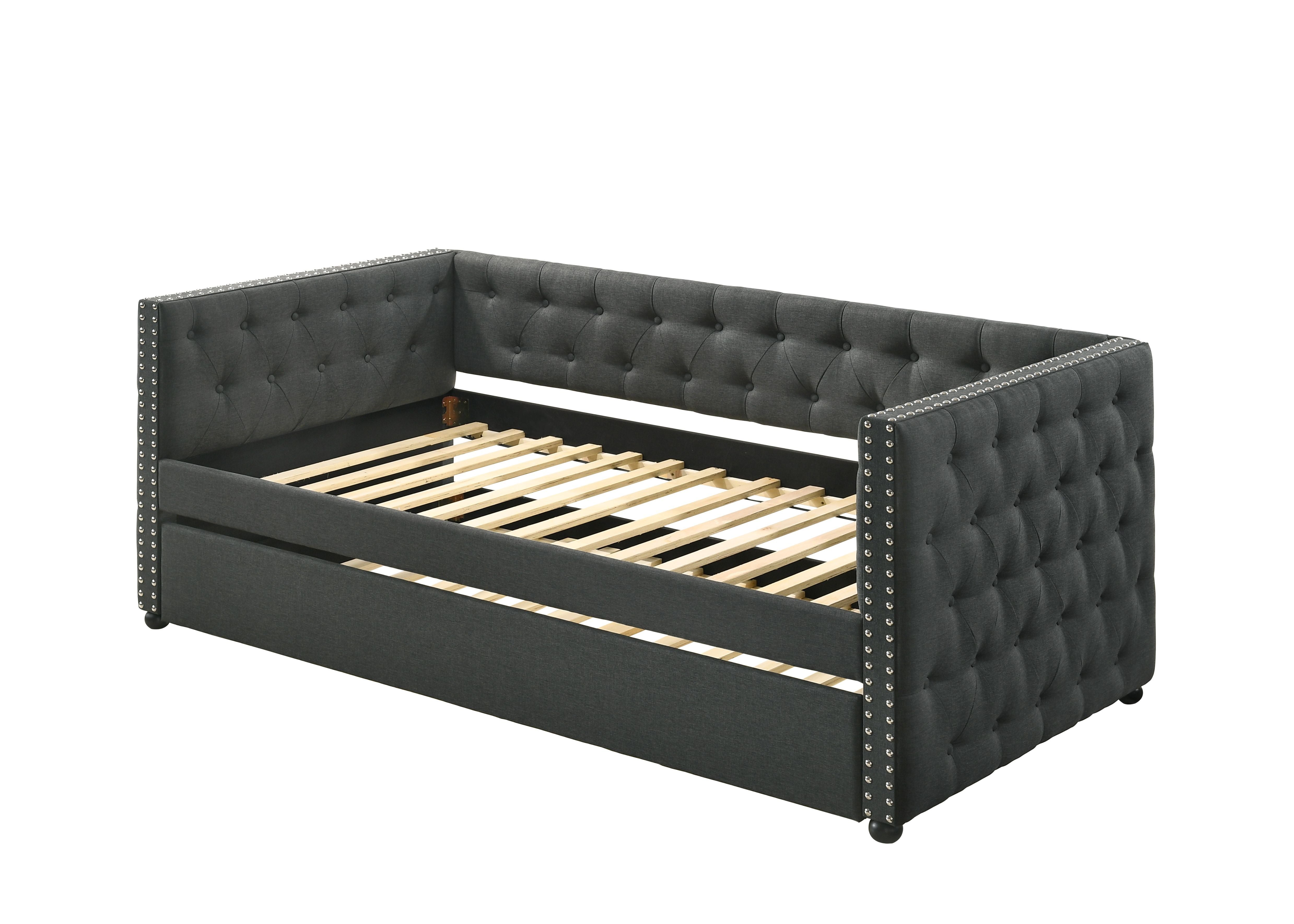 Romona - Twin Daybed With Trundle - Gray