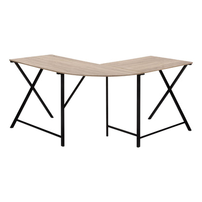 Computer Desk, Home Office, Corner, L Shape, Laptop, Contemporary & Modern - Taupe