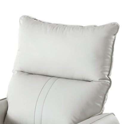 Rocking Recliner Chair, 360 Degree Swivel Nursery Rocking Chair, Glider Chair, Modern Small Rocking Swivel Recliner Chair For Bedroom, Living Room Chair Home Theater Seat, Side Pocket - Light Gray