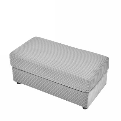 Modern Style Single Sofa Sofa Couch With Storage Space, A Movable Ottoman, Two USB Ports, Two Cup Holders, A Phone Holder For Living Room - Gray