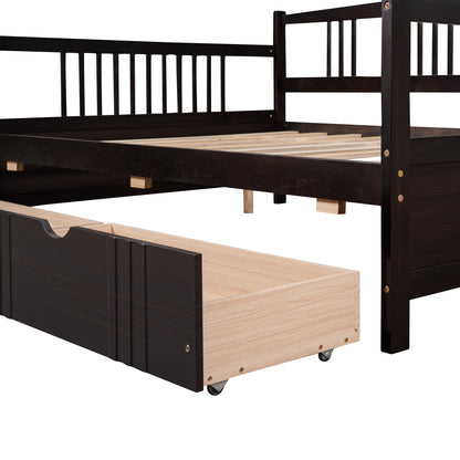 Full Size DayBed With 2 Drawers - Espresso