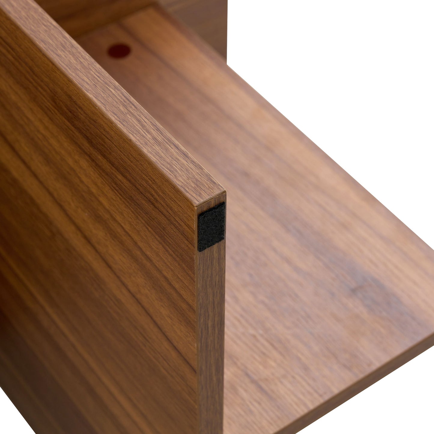 Modern Triangular Support Tea Table, Lightweight And Stable, Perfectly Integrating Nature And Industry - Walnut
