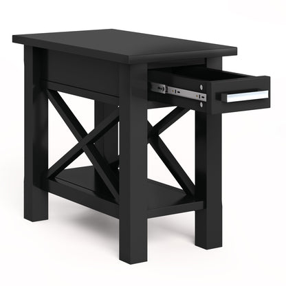 Kitchener - Narrow Side Table - Black