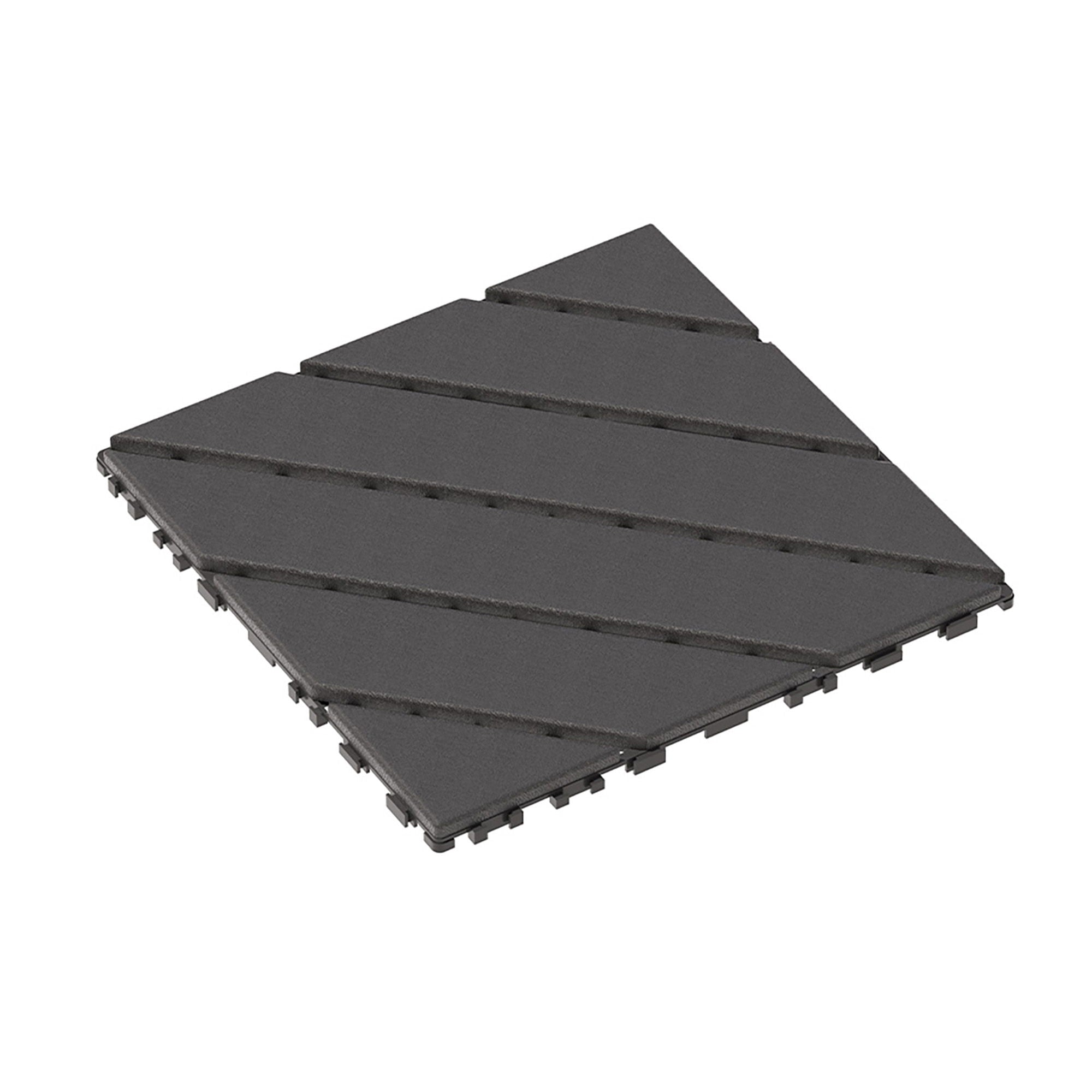 Durable Plastic Interlocking Deck Tiles, 44 Pack, Waterproof Outdoor And Indoor Use, 12