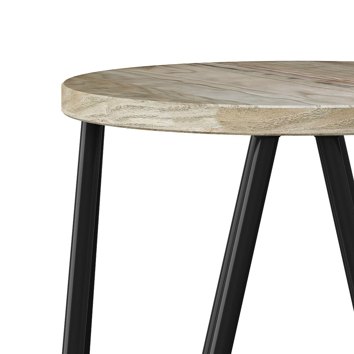 Simeon - Counter Height Stool With Wood Seat (Set of 2) - Natural / Black
