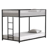 Adam - Twin Over Twin Bunk Guard Rail - Black With White Mesh