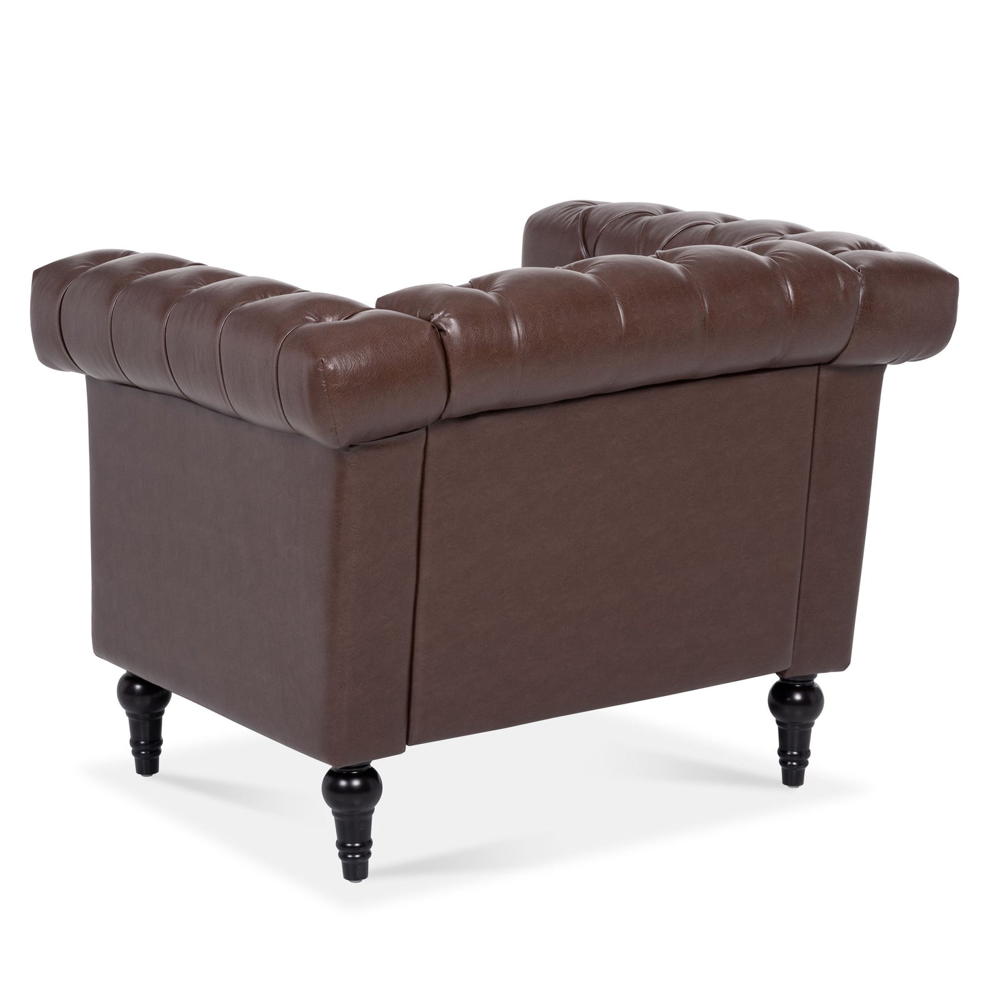 1 Seater Aesthetic Sofa For Living Room - Brown