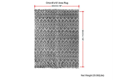 Orton - 8' X 10' Area Rug - Ivory / Taupe