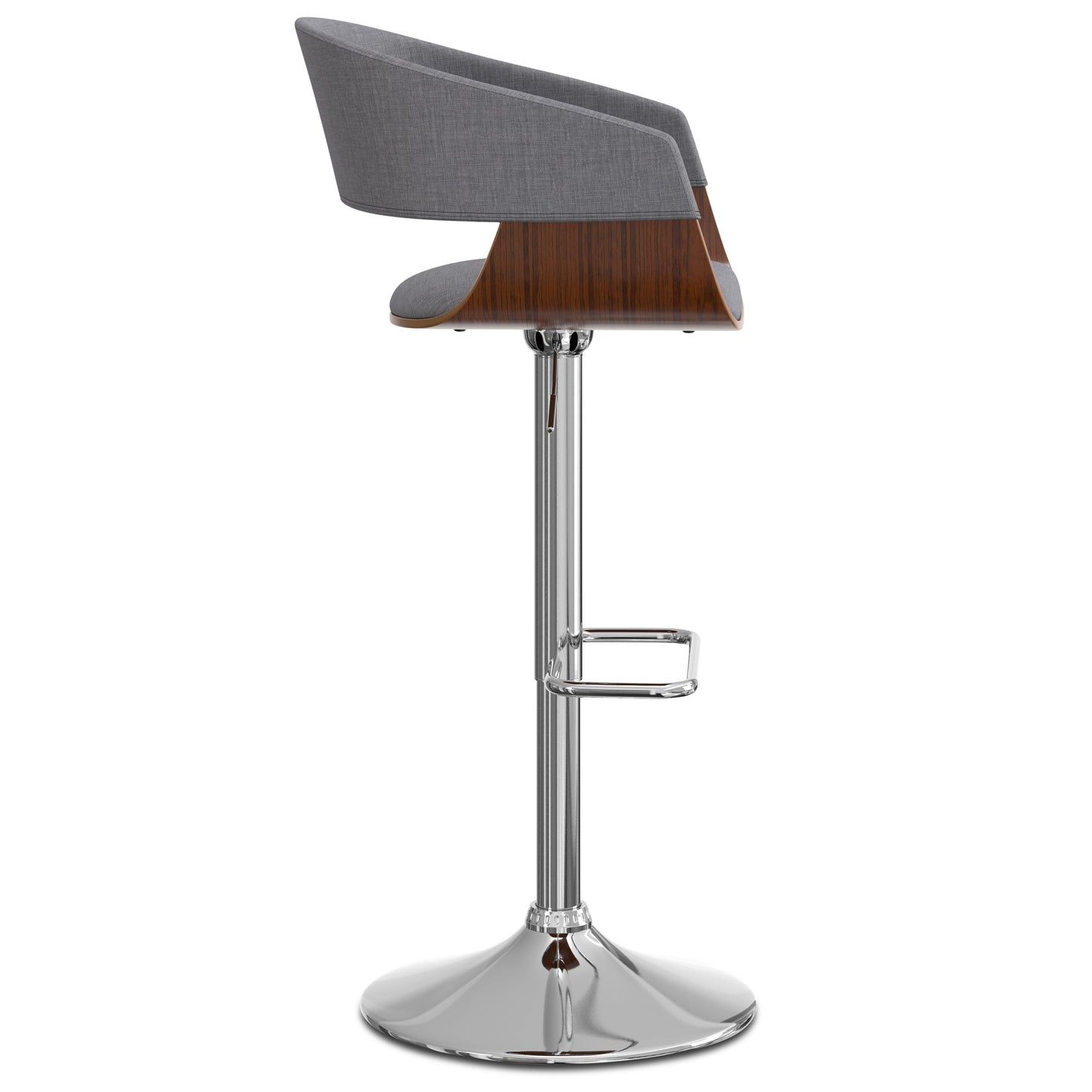 Lowell - Adjustable Swivel Bar Stool - Light Gray