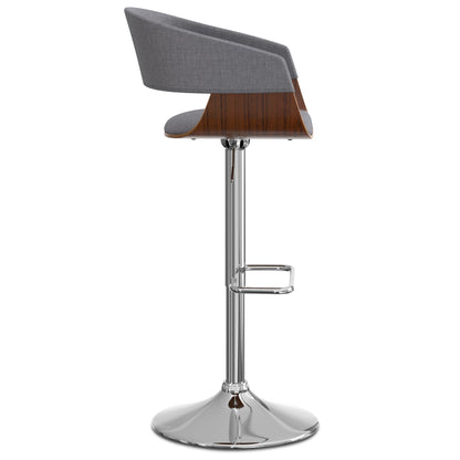 Lowell - Adjustable Swivel Bar Stool - Light Gray