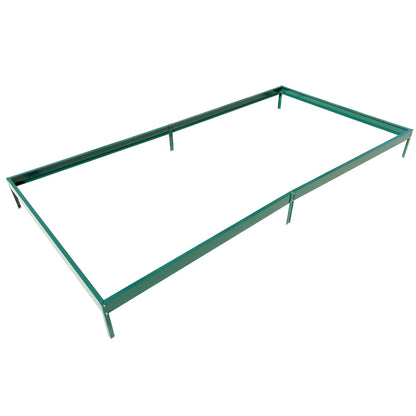 6.3'x12.2'x7' Polycarbonate Greenhouse, Heavy Duty Outdoor Aluminum Walk-In Green House Kit With Rain Gutter, Vent And Door For Backyard Garden - Green