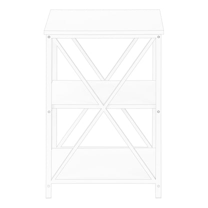 Accent Table, Side Contemporary And Modern - White