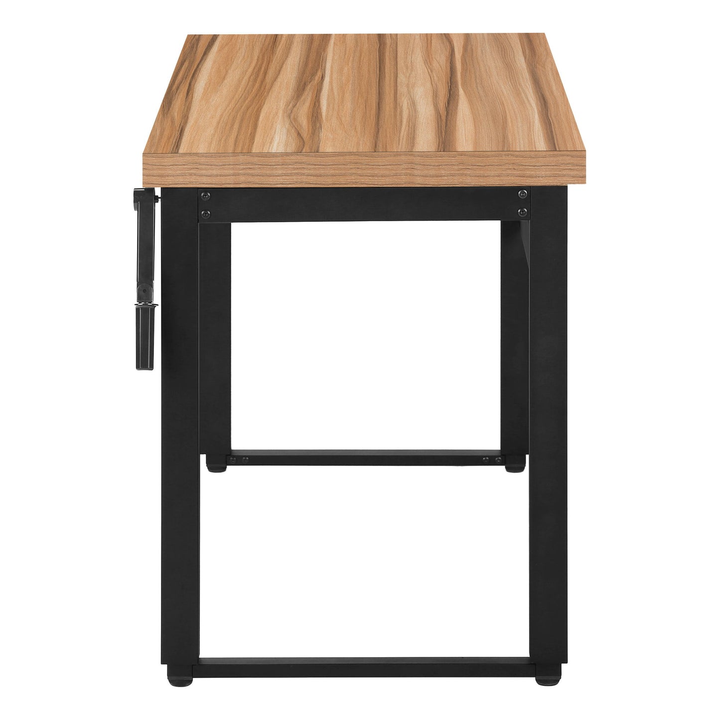 Computer Desk, Home Office, Standing, Adjustable, Laptop, Contemporary & Modern - Brown