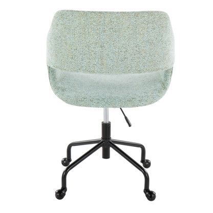Margarite - Contemporary Adjustable Office Chair - Black / Light Green