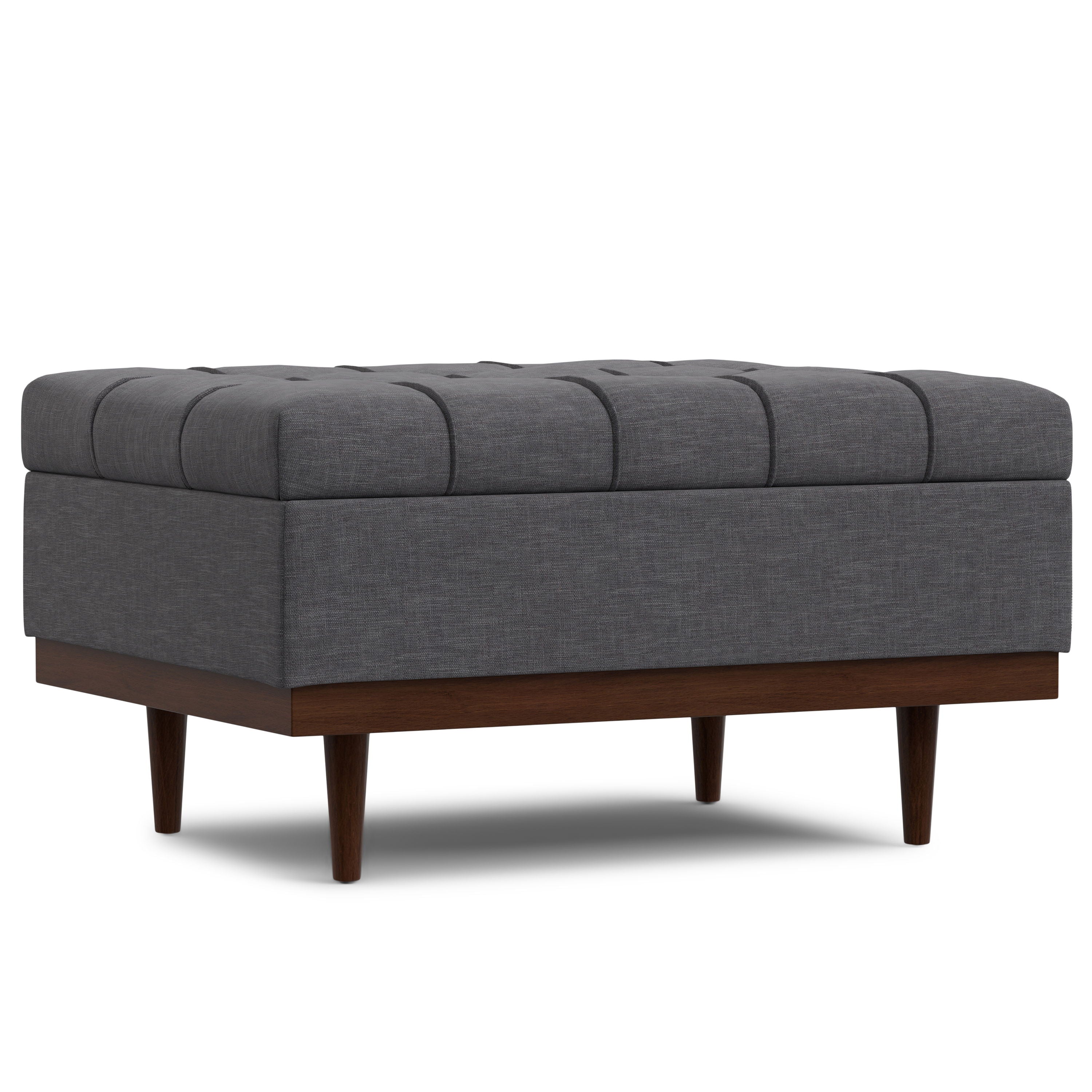 Mariah - Coffee Table Storage Ottoman - Gray