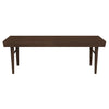 Mia - Mid-Century Modern Bench - Dark Brown