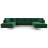 Brooke - U Shape Corner Sofa - Green