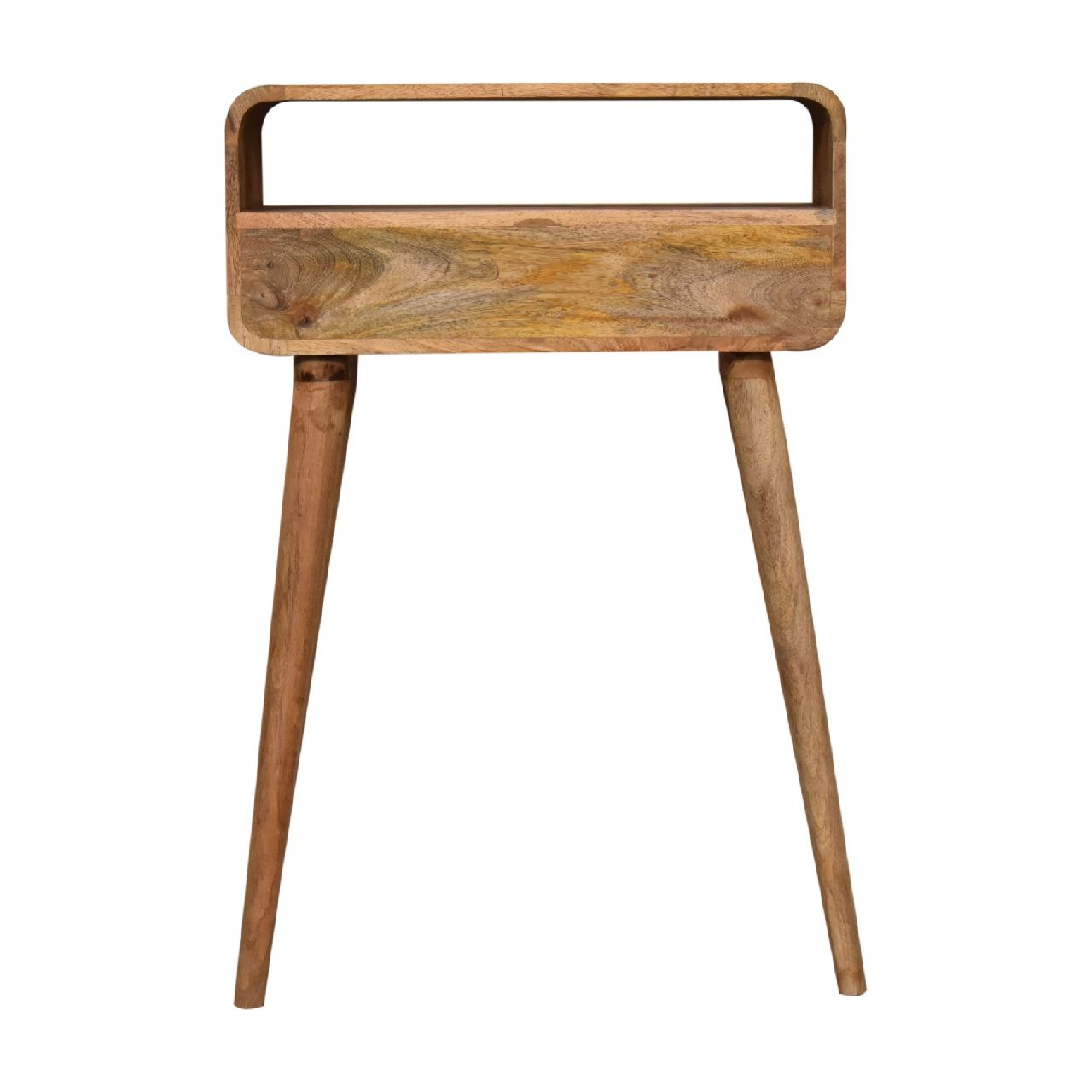 Mini Curved Console Table - Oak