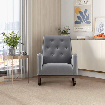 Demetrius - Rocking Chair - Gray / Light Gray