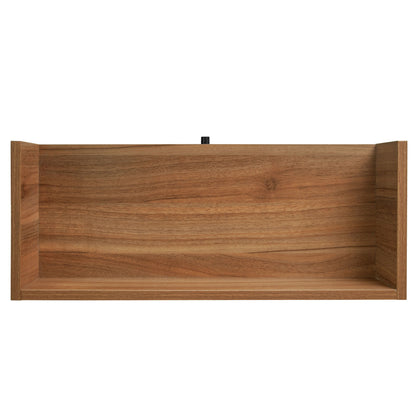 Allen - Rattan 2 Door 1 Drawer Cabinet Shoe Rack For Entrance, Double Layer - Walnut