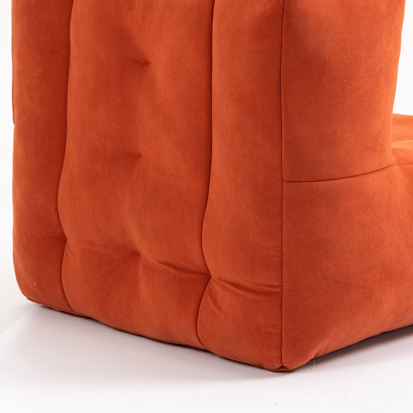 Fluffy Bean Bag Chair, Comfortable Bean Bag For Adults And Children, Super Soft Lazy Sofa Chair With Memory Foam And Ottoman, Indoor Modern Focus Bean Bag Chair For Living Room, Bedroom, Apartment - Red