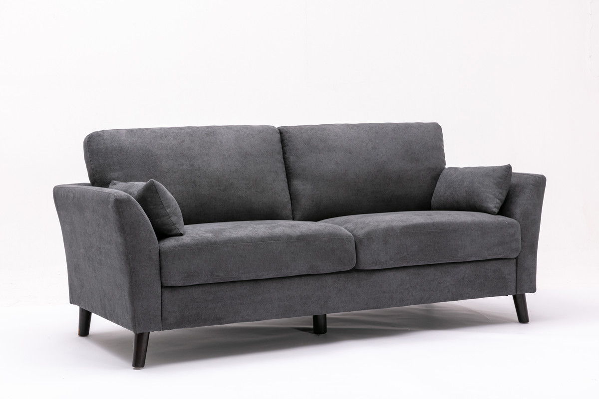 Damian - Woven Fabric Sofa - Gray