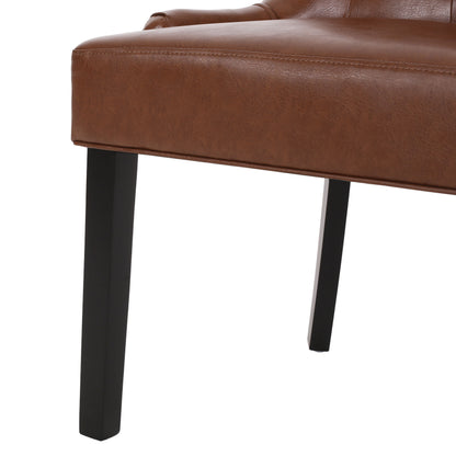 Cheney - Contemporary Dining Chair (Set of 2) With Tufted Design - Light Brown