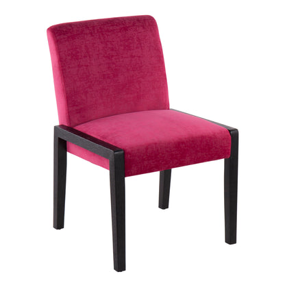 Carmen - Contemporary Chair (Set of 2) - Black / Hot Pink
