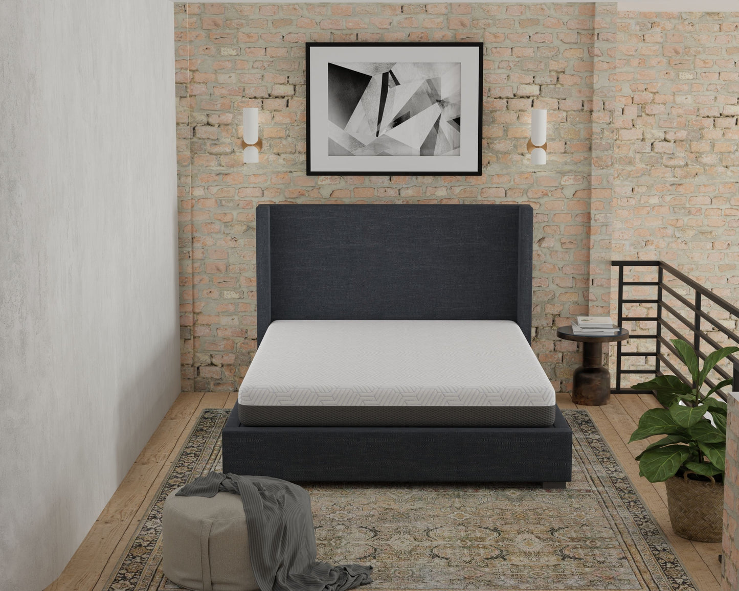 Pur Chill - 10" King Medium Firm Mattress With Phase Change Cooling Fabric - White / Gray