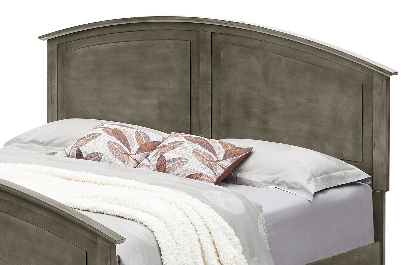Queen Size Bed With Relaxed Design Stylish - Gray