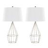 Diana - Contemporary Table Lamp (Set of 2) - Polished Nickel / Black Satin