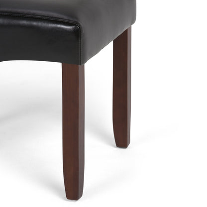 Cosmopolitan - Deluxe Tufted Parson Chair (Set of 2) - Midnight Black