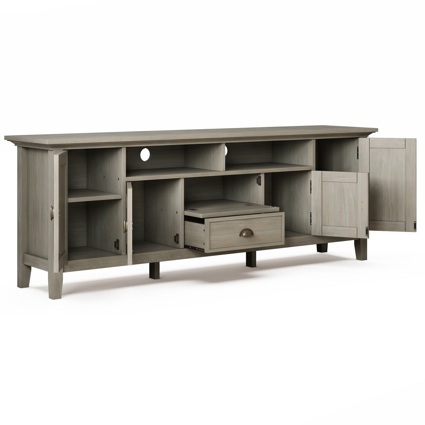 Redmond - TV Media Stand - Distressed Gray