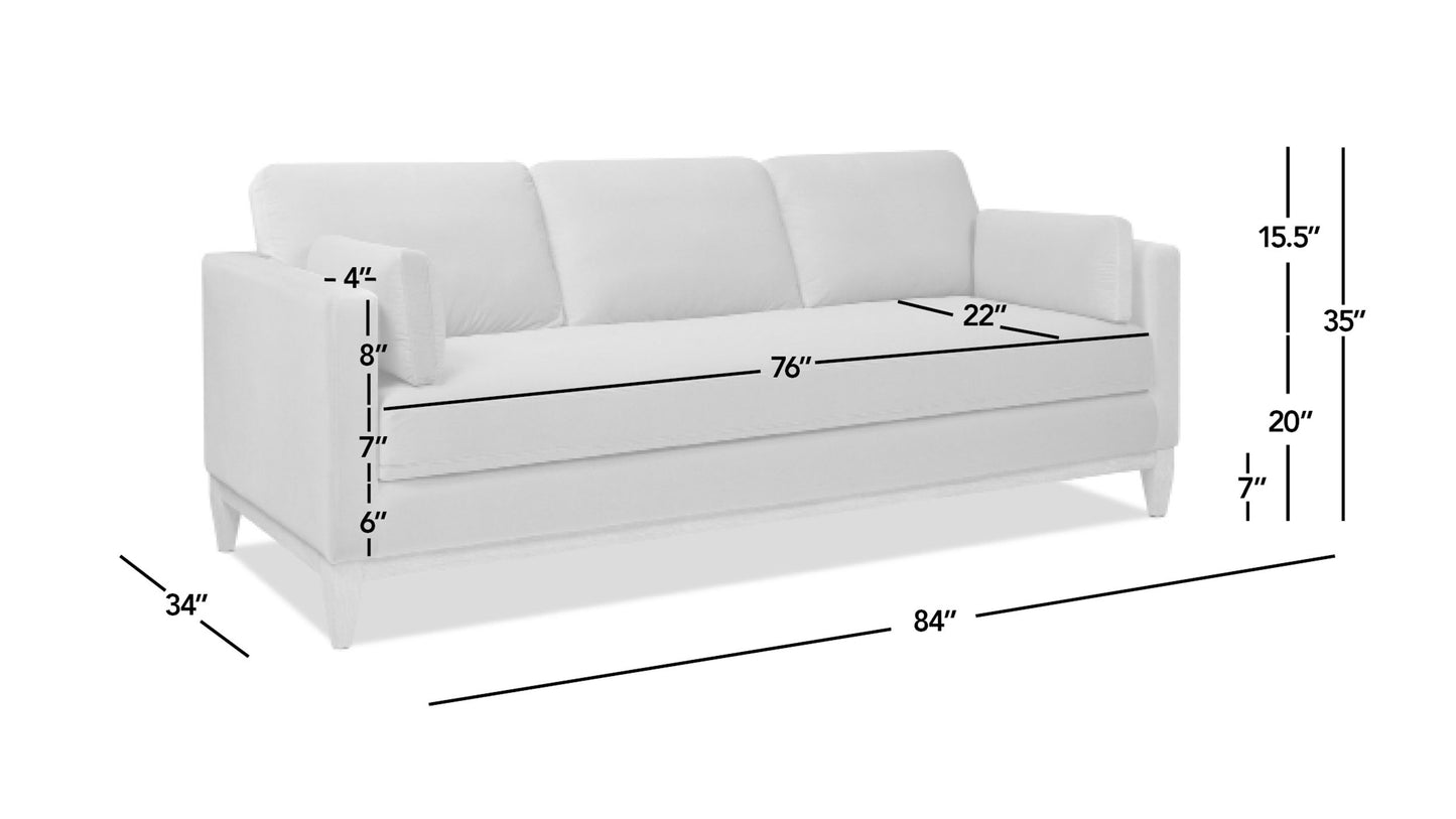 Knox - Modern Farmhouse Sofa - Olive Green