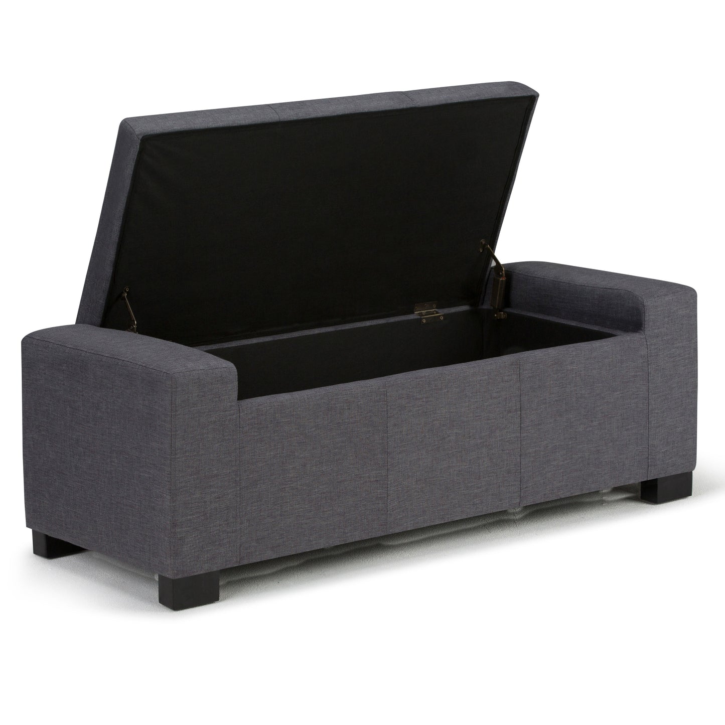 Laredo - Large Storage Ottoman - Slate Gray